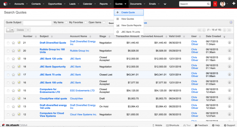 SugarCRM Figure 7.