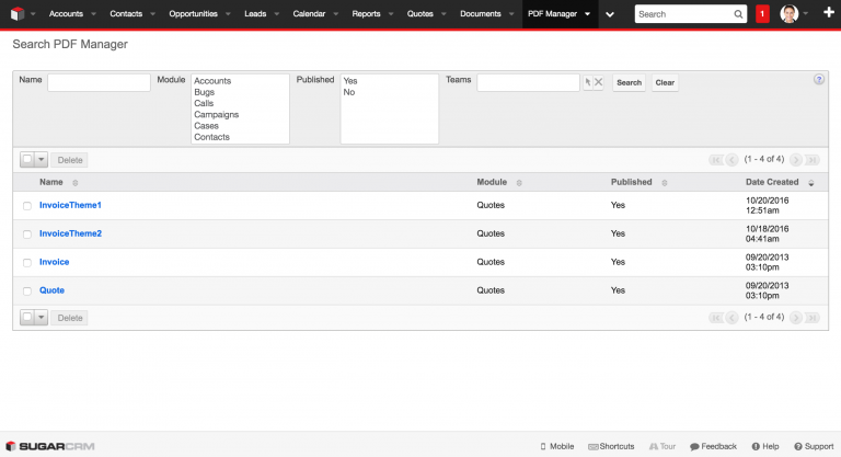 SugarCRM Figure 2.